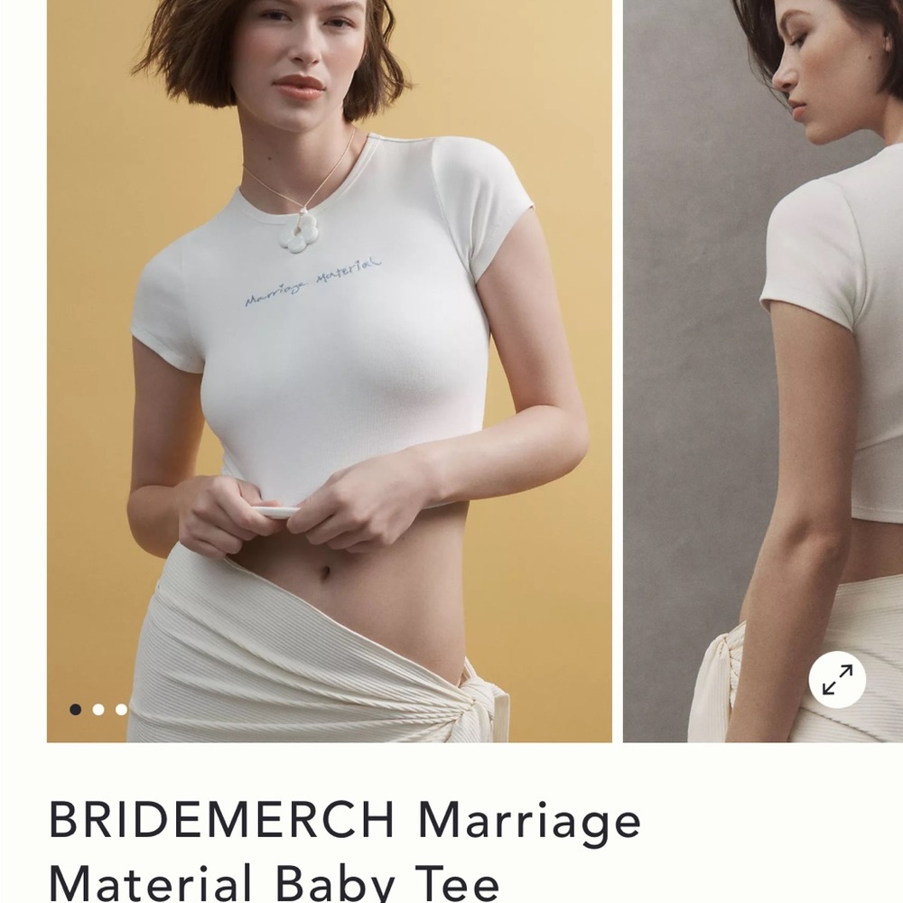 Anthropologie White Crop Top